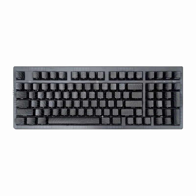 ZORNHER ZH980 スパイダーネットキーカップ 透明メカニカルキーボード