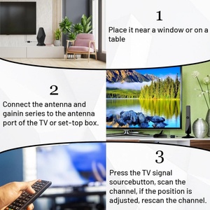 <span class=keywords><strong>Antenne</strong></span> HDTV intérieure DVB-T HD 4K à gain élevé 30DBI <span class=keywords><strong>antenne</strong></span> active DTMB extérieure meilleure vente <span class=keywords><strong>antenne</strong></span> TV active - Product Image 6