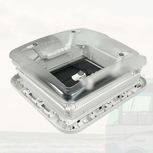 Claraboya RV23SL para autocaravana, 400 x 400 mm, ventana de techo cinereada, motor ASA, vidrio, material plástico, claraboya de - Product Image 1
