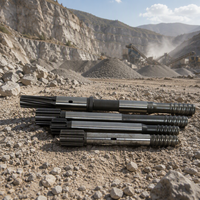 Adaptateur de tige de marteau perforateur forgé haute dureté pour pièces de foreuse à roche Atlas Copco Sandvik
