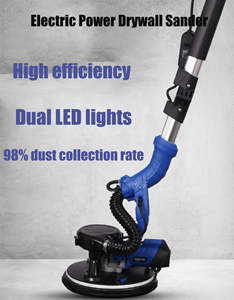 <span class=keywords><strong>Lijadora</strong></span> de pared Orbital eléctrica Industrial de 220V DIY, 1680W, luz de velocidad Variable, pulido, limpieza de masilla autocebante - Product Image 3