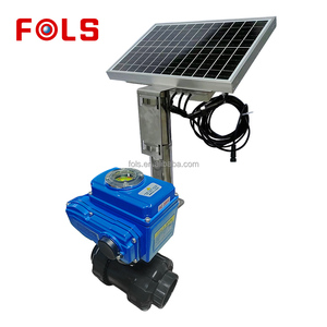 Fols Solar Vanne à bille contrôlée par application en acier inoxydable pour irrigation agricole UPVC 2 voies 3 1 an de garantie OEM Alimentée par énergie solaire Fonctionne U - Product Image 4