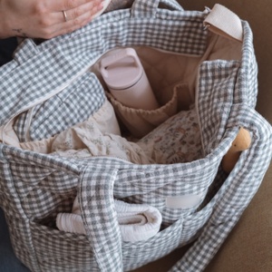 <span class=keywords><strong>Bolsa</strong></span> de Pañales Multifuncional Moderna de Gran Capacidad, Cómoda, Ligera, Acolchada, Portátil <span class=keywords><strong>para</strong></span> Recién Nacidos - Product Image 2