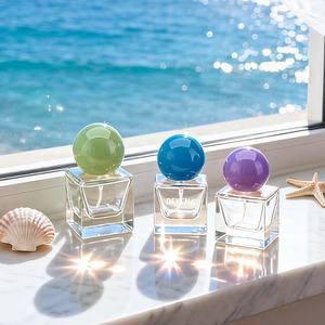 Botella de Perfume Vacía de Vidrio Transparente Mini de Alta Calidad, Portátil, de <span class=keywords><strong>18</strong></span> ml, con Tapa de Presión, Base Gruesa y Tapa de Bola - Product Image 1