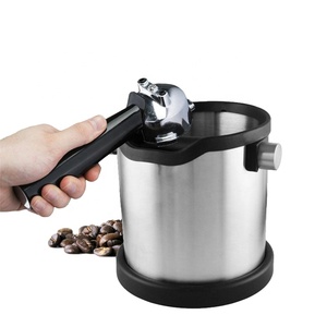 Contenedor de Café Molido de Acero Inoxidable de Primera Calidad, Caja para Descartar Café Espresso - Product Image 1