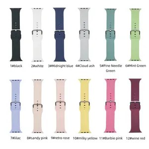 Großhandel Silikon iWatch Armband Serie Ultra 8 7 SE 49mm 45mm 41mm Armbänder de montre Gummi Sport smart für Apple Uhren armbänder