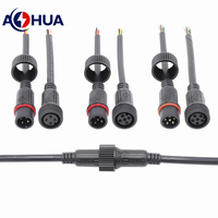 Cordon d'alimentation personnalisé UK-Plug câble étanche M23 3PIN prise mâle femelle en plastique moulé avec fil de signal d'alimentation LED 2 ~ 6Pin