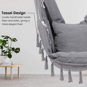Columpio al aire libre Macramé Patio Jardín Columpio <span class=keywords><strong>Silla</strong></span> Lona Niños Patio Columpio <span class=keywords><strong>Hamaca</strong></span> <span class=keywords><strong>Silla</strong></span> - Product Image 5