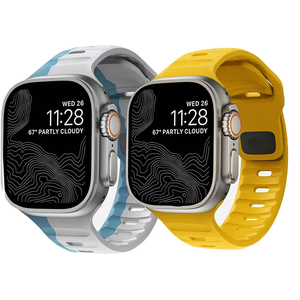Nouveauté Bracelet de montre intelligente noir à boucle Bracelet en silicone respirant Bracelet de montre intelligente en silicone sport pour Apple Watch Series - Product Image 1