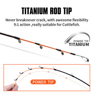 Vente en gros de 1.7m de <span class=keywords><strong>canne</strong></span> à lancer <span class=keywords><strong>canne</strong></span> à pêche au calmar <span class=keywords><strong>canne</strong></span> à pêche Egi pour bateau de pêche pointe en titane leurre Wt <span class=keywords><strong>20</strong></span>-<span class=keywords><strong>100g</strong></span> - Product Image 3