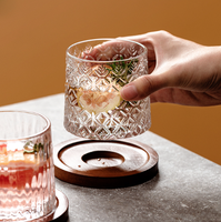 Chope à bière rotative créative avec sous-verre – Design simple, verre durable pour whisky et vin