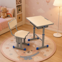 Ensemble table et chaise d'étude pour enfants d'âge scolaire, réglable en hauteur, pour salle de classe, bureau d'étude ergonomique pour étudiants