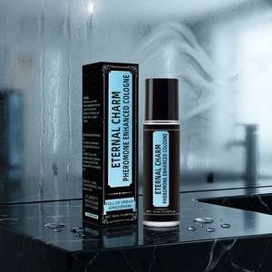 Cologne enrichie en phéromones, Cologne aux phéromones pour hommes, <span class=keywords><strong>Parfum</strong></span> en flacon roll-on, <span class=keywords><strong>Parfum</strong></span> en verre, Cologne liquide minérale pour hommes, Portable - Product Image 6