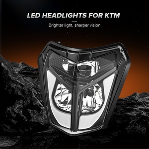 Projecteur de phare LED pour moto tout-terrain SMC-R 690 2019-2022, pour <span class=keywords><strong>KTM</strong></span> EXC XCW 250 <span class=keywords><strong>350</strong></span> 450 501SX <span class=keywords><strong>SXF</strong></span> 125, phare LED réfléchissant - Product Image 4