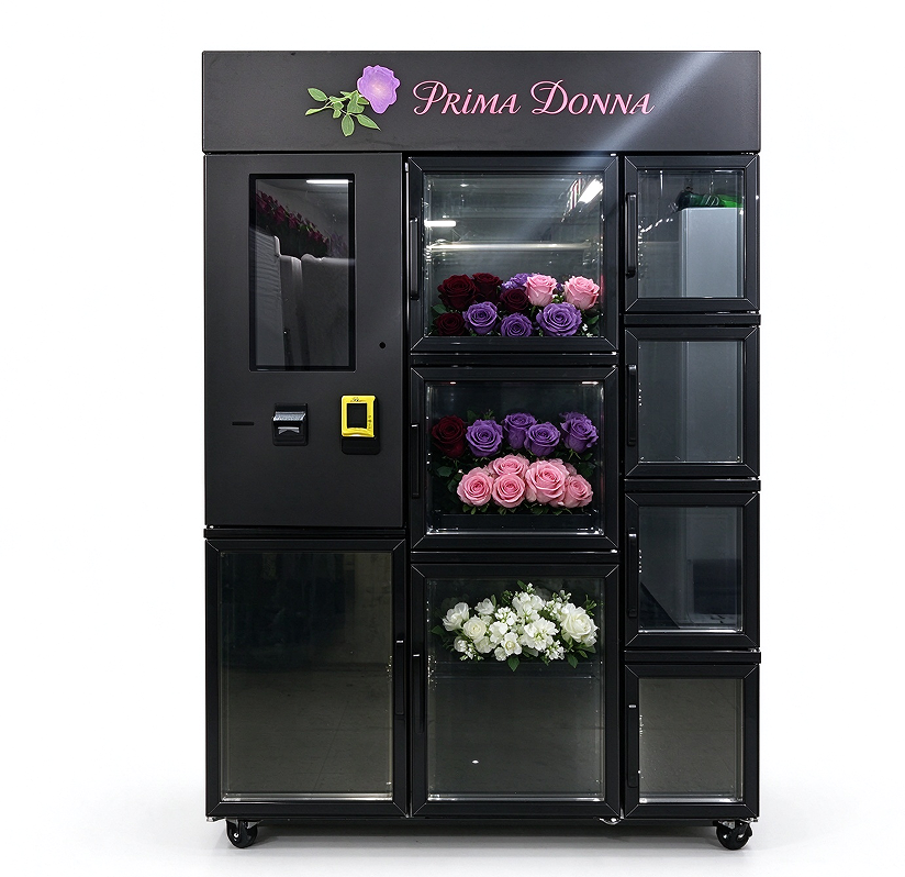 Integral Response Control Automatic Flower Bouquet Vending Machine Temperature Control Equipment ...