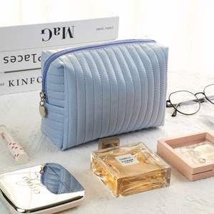 Custom Private Brand Luxury Pu Leather Cosmetic <b>Bag</b> Makeup <b>Bag</b> for Women - Product Image 1