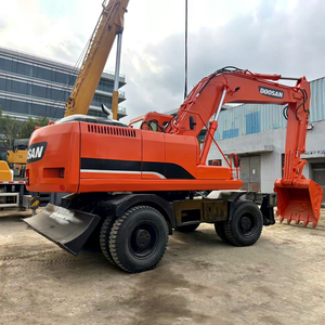 Excavatrice sur roues Doosan 210W-9 d'occasion de haute qualité, 20 tonnes, équipement de construction, machine de construction hydraulique, type mobile sur roues - Product Image 1