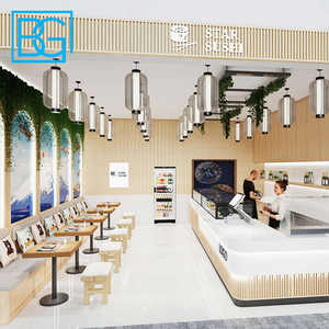 Bancone fornitore personalizzato commerciale bancone bar posti a sedere Coffee Shop decorazione per negozio di <span class=keywords><strong>caffè</strong></span> - Product Image 2