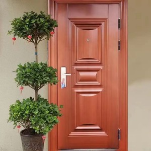 Porte de Sécurité en Acier pour <span class=keywords><strong>Maison</strong></span> Familiale, Porte d'Entrée Blindée Turque en Acier, Porte de Sécurité en Acier Inoxydable - Product Image 3