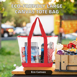 Bolsa de Compras Reutilizable, Resistente y Ecológica de PVC, Grande y Resistente, con Cierre de Cremallera, Ideal para Fin de Semana - Product Image 2