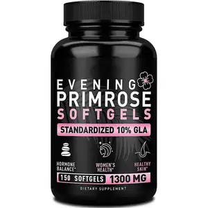 Label pribadi diskon besar suplemen alami 100% kapsul Primrose malam alami murni