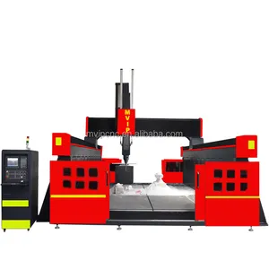 Mesin Router CNC ukuran besar 3060 5 sumbu cetakan paduan aluminium membuat mesin penggilingan 5 sumbu