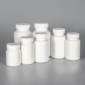 Factory Price Custom logo White Empty 50cc 200ml 250ml 300ml <strong>HDPE</strong> <strong>Plastic</strong> Vitamin Pill Capsule <strong>Bottle</strong> Medicine <strong>Bottles</strong> with Lid - Product Image 5