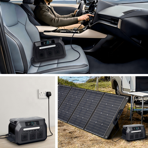 Station d'alimentation portable 2048Wh (UE/Royaume-Uni/États-Unis/Japon) 3200W avec batterie LiFePO4 A, super charge AC/voiture/générateur solaire pour la vie hors réseau - Product Image 6