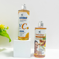 300ML Huile corporelle Glow pour peau sèche Vitamine C & Curcuma Antioxydant Hydratant en vrac