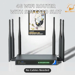 Routeur 4G LTE externe sans fil avec emplacement pour carte SIM, port Ethernet, routeur sans fil 4G de qualité industrielle, Wifi 2.4G plus rapide et plus puissant - Product Image 1