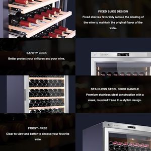 357l Wine Cooler Refrigerator Stainless Steel Cabinet Intelligent Cellar for Red/white Champagne Cocktail Liquor Wine Cooler - Product Image 2