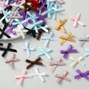 Mini nœuds en ruban polyester pour accessoires de vêtements DIY, lingerie et décoration de boîtes cadeaux - Product Image 3