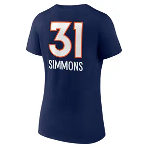 Mới phát hành phụ nữ Denver II/Wilson/surtain/Simmons/elway/khóa vải thoáng khí của người chơi cotton T-Shirts