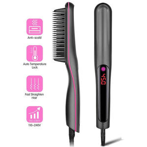 <span class=keywords><strong>Brosse</strong></span> à <span class=keywords><strong>cheveux</strong></span> professionnelle à air chaud en une étape pour le lissage ou le curling - Product Image 4