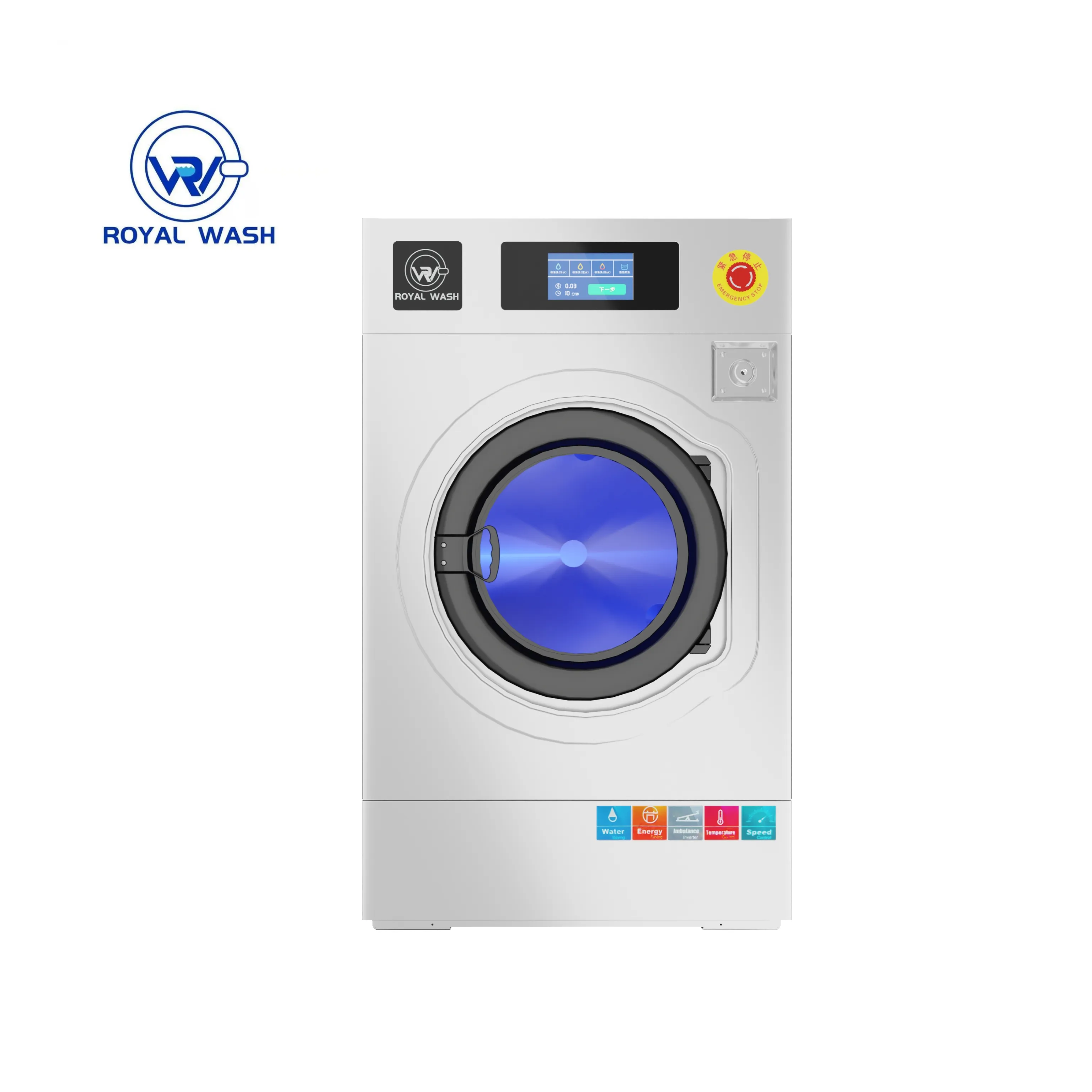 業務用洗濯機12kg ~ 27kgフロントロード産業用洗濯機工場価格OPL/コイン式