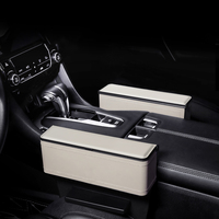 Nouveauté : Organisateur de siège avant de voiture, console de siège, organisateur de rangement pour l'espace entre les sièges avec porte-gobelet