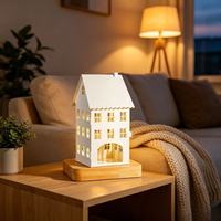 Lanterne de Noël pastorale de style européen en fer forgé ajouré, porte-bougie décoratif pour la maison