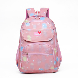 Student <b>Backpack</b> For Girls <b>Large</b> <b>Capacity</b> Macaron Colors Cartoon Design School Education - Product Image 4