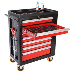 Mechanic Professional Cabinet Cart With 7 Drawers Steel <strong>Tool</strong> <strong>Trolley</strong> for Automobile Repair Workshop - Product Image 3
