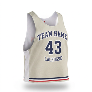 Chalecos de Lacrosse Reversibles Personalizados OEM, Chalecos de Entrenamiento Sublimados para Prácticas y Entrenamientos - Product Image 5