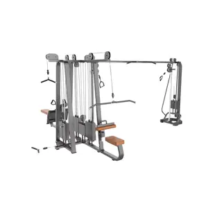 Hot Sale 8 Station Lat Pull Down Long Pull Back Press Cable Crossover Low Row Kin Up And Down