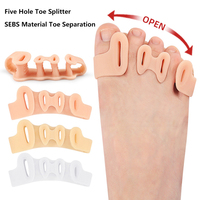 Séparateur d'orteils, correcteur d'hallux valgus, orthèse en gel de silicone, redresseur, espaceur, attelle, soulagement de la douleur, pour hommes et femmes
