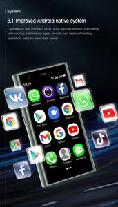 SOYES S23 Pro 3.0" Android 8.1 Mini Smartphone 2 Go de RAM 16 Go de ROM Double SIM en veille 1000 mAh Réseau 3G Téléphone portable compact et petit - Product Image 4