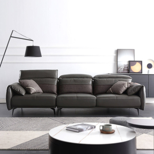 Sofá de esquina de cuero de estilo moderno de lujo, sofá seccional en forma de <span class=keywords><strong>L</strong></span>, muebles, juego de sofá para sala de estar - Product Image 1