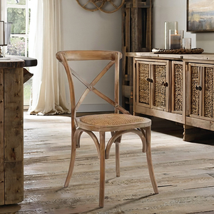 Rustik eski Bentwood Crossback yemek sandalyesi restoran Villa oturma odası atölye-çapraz geri için istiflenebilir ahşap tasarım - Product Image 2