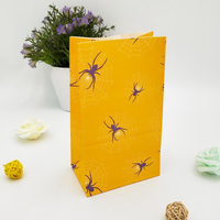 Sacs cadeaux en papier jetables de luxe pour fête d'anniversaire, motif araignée, biodégradables, imperméables, sacs en papier pour la restauration rapide, sacs d'emballage alimentaire