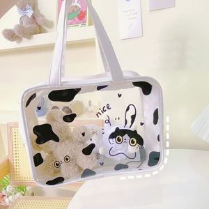 Sac de toilette portable imperméable en PVC de grande capacité avec fermeture à glissière, sac de rangement pour cosmétiques tendance - Product Image 3