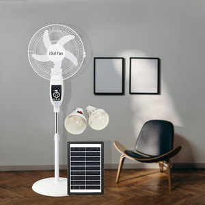 Ventilateur latéral silencieux de 16 pouces pour chambre à coucher, télécommandé, rechargeable, à énergie solaire, 6 vitesses, pour usage domestique et transfrontalier - Product Image 4