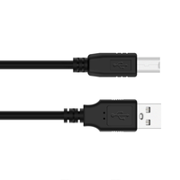 Kabel Printer Scanner USB 2.0 Kecepatan Tinggi Tipe A/B, Konektor Pria Tipe A ke Pria Tipe B