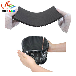 Module <span class=keywords><strong>LED</strong></span> souple RGB P2mm 256*128mm, écran d'affichage <span class=keywords><strong>LED</strong></span> flexible incurvé <span class=keywords><strong>pour</strong></span> publicité intérieure, écran souple <span class=keywords><strong>pour</strong></span> colonne cylindrique - Product Image 2